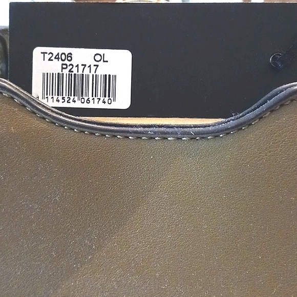 NWT La Terre Fashion Peta Approved Vegan Gold Hardware Olive Handbag - Picture 7 of 13